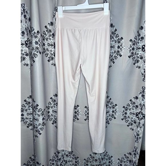 Lily by Firmiana Cream Pink Silky Light Pants with Pockets NWT - Picture 3 of 4